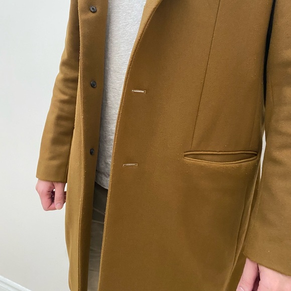 WOOL COAT - CAMEL - BANANA REPUBLIC Mens XL - Picture 7 of 12